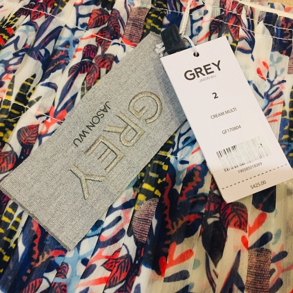 NWT Jason Wu GREY Pleated Knee Length Skirt 2 - Picture 6 of 8